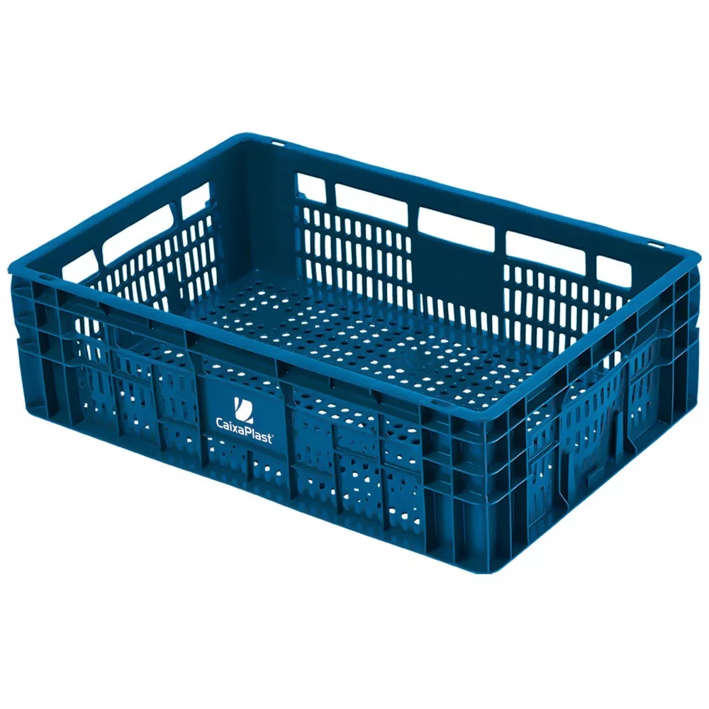CAIXA ORG. AGRICOLA MULTIUSO BAIXA AZUL 40X60X17CM ref. 026877