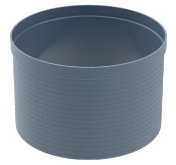 PROLONGAMENTO P/ CAIXA PVC 300MM X 20CM CINZA ref. 09.0143