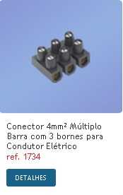 CONECTOR NYLON PRETO 04MM 3P FAME 1957 ref. 12.0011