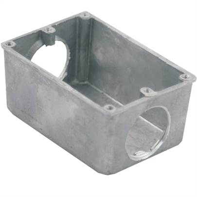 CAIXINHA LUZ 4X2 ALUMINIO P/ PISO 3/4 ref. 12.0423