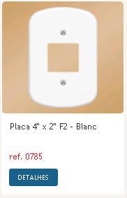 ESPELHO FAME 4X2 BLANC 2 SIMP 785 ref. 12.0477