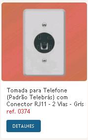 CONJ.P/TELEFONE TOMADA FAME    374 ref. 12.1910