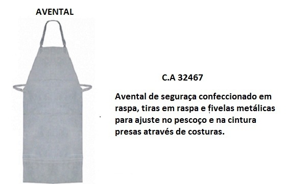 AVENTAL DE RASPA S/EMENDA 060X100 ref. 14.0318