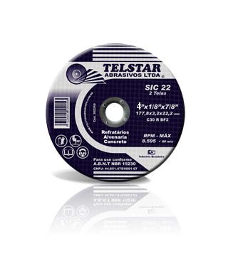DISCO CORTE REFRATARIO  4.1/2 X 7/8 ALVENARIA ref. 14.0480