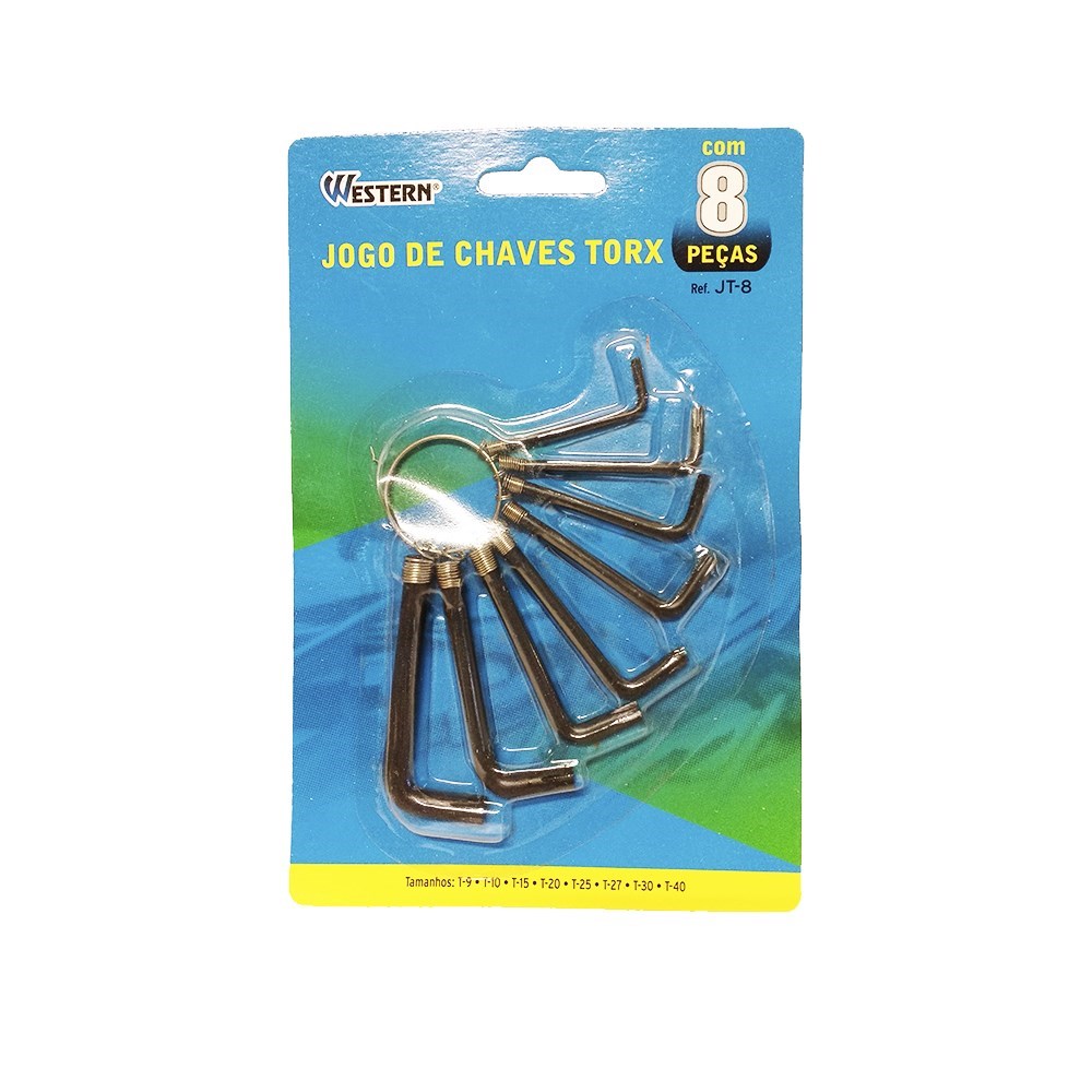 CHAVE TORX JOGO 08 PC WESTERN ref. 14.0798