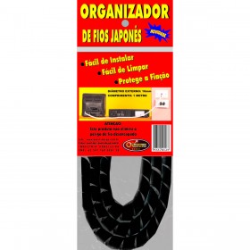 ORGANIZADOR DE FIOS PRETO    1,00 MT FINO ref. 14.0834
