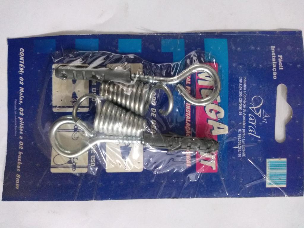 VARAL DE ACO KIT C/ 2 MOLAS E 2 PITAO C/ BUCHA ref. 14.1467
