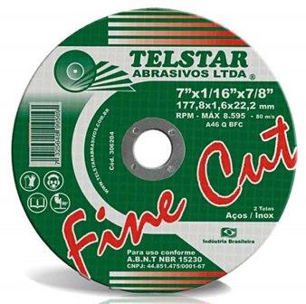 DISCO CORTE INOX  07 X 1.6 X 7/8 TELSTAR ref. 14.1705