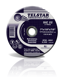 DISCO CORTE REFRATARIO 07 X 7/8 ALVENARIA ref. 14.3801