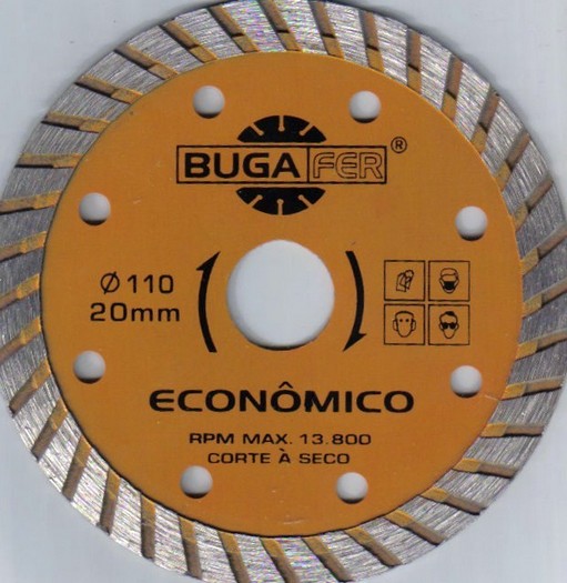 DISCO CORTE DIAM.  4.1/2 TURBO BUGAFER LARANJA ref. 32.0001