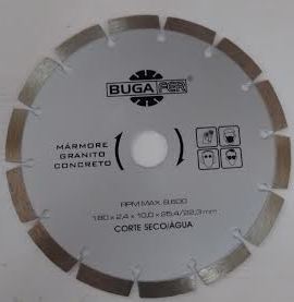DISCO CORTE DIAM. 07 SEGMENTADO BUGAFER PRATA ref. 32.0007