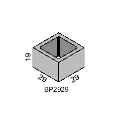 BLOCO CIMENTO PILAR QUADRADO 29X29 ref. 61.0035