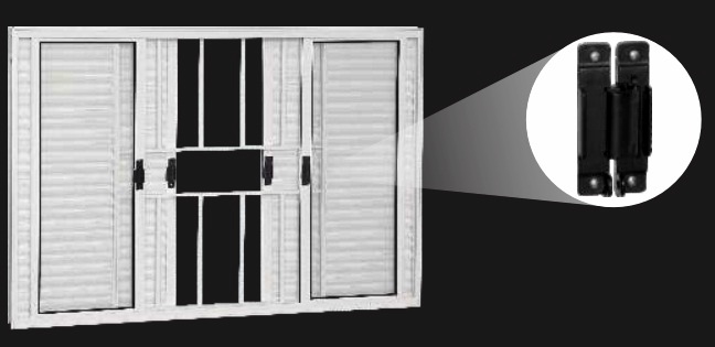 VENEZIANA AL.BCO 6F VDI      100X150 COM GRADE ** PC UNICA ** ref. 00610