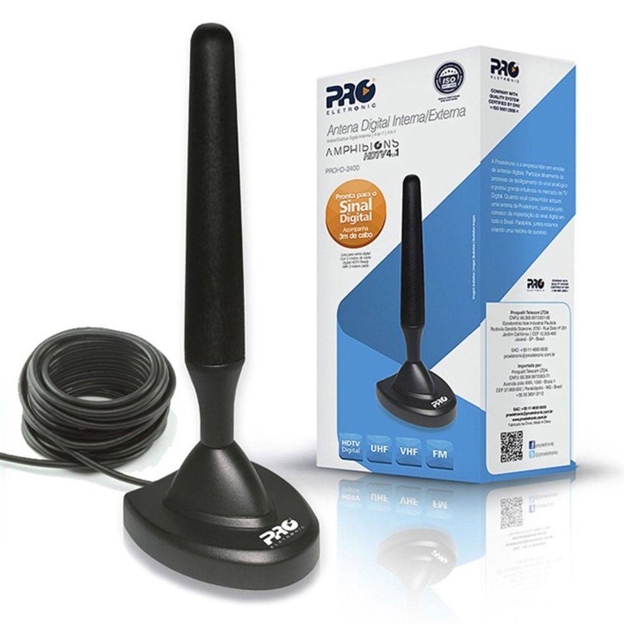 ANTENA DIGITAL EXT/INT UHF/HDTV BIDIRECIONAL 360G ref. 020088