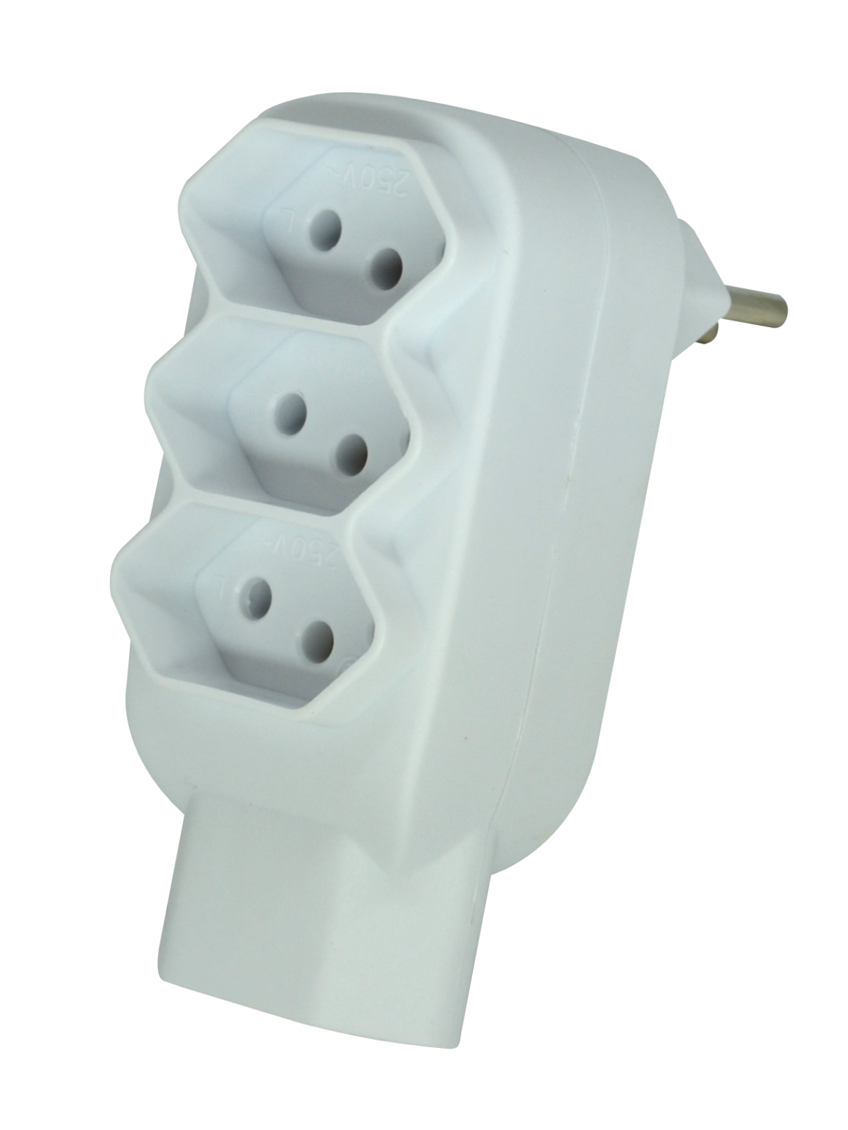 PINO ADAPTADOR  4 SAIDAS 2P+T 10A EXATRON ref. 021299