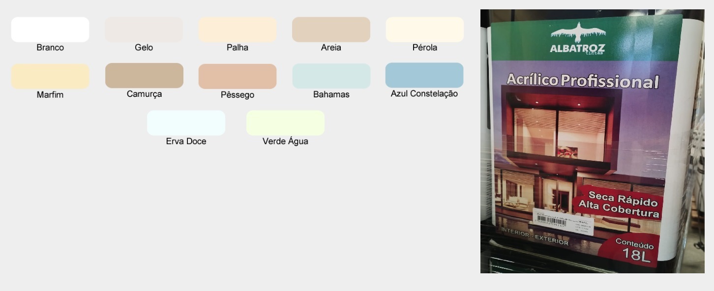 LATEX  ALBATROZ 18 LITROS AREIA LATA ref. 025236