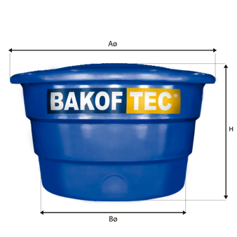 CAIXA D AGUA 1000-L POLIET. BAKOF ref. 023115