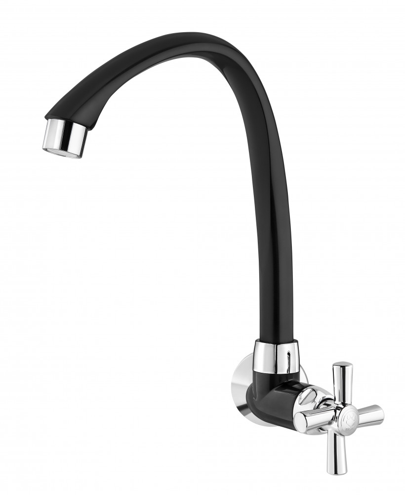 TORNEIRA PL. TIGRE CROSS B.MOV. PAR. COZINHA PRETA ref. 023711