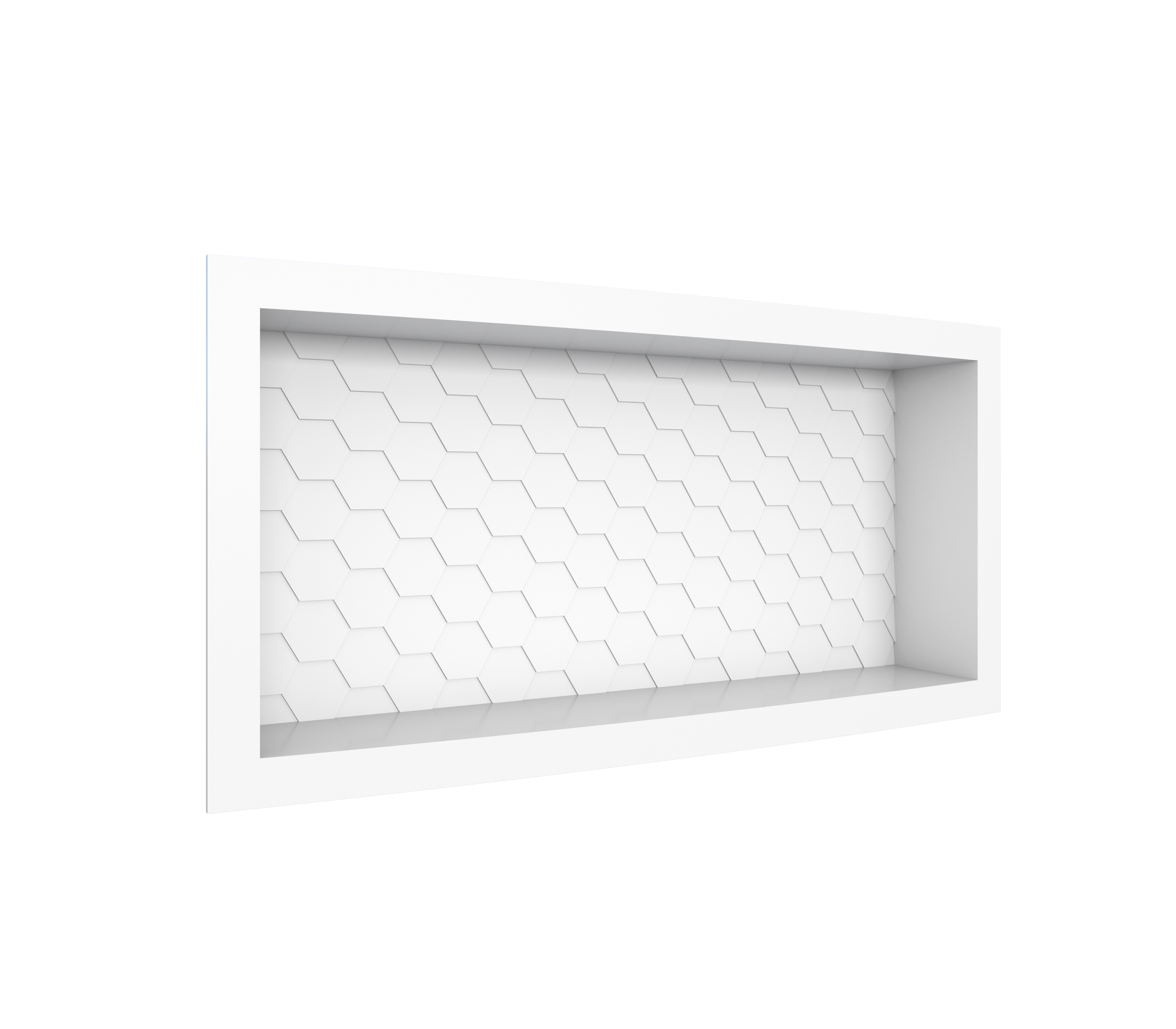 NICHO BANHEIRO ABS INJETADO MAX 660MM BRANCO ref. 024402