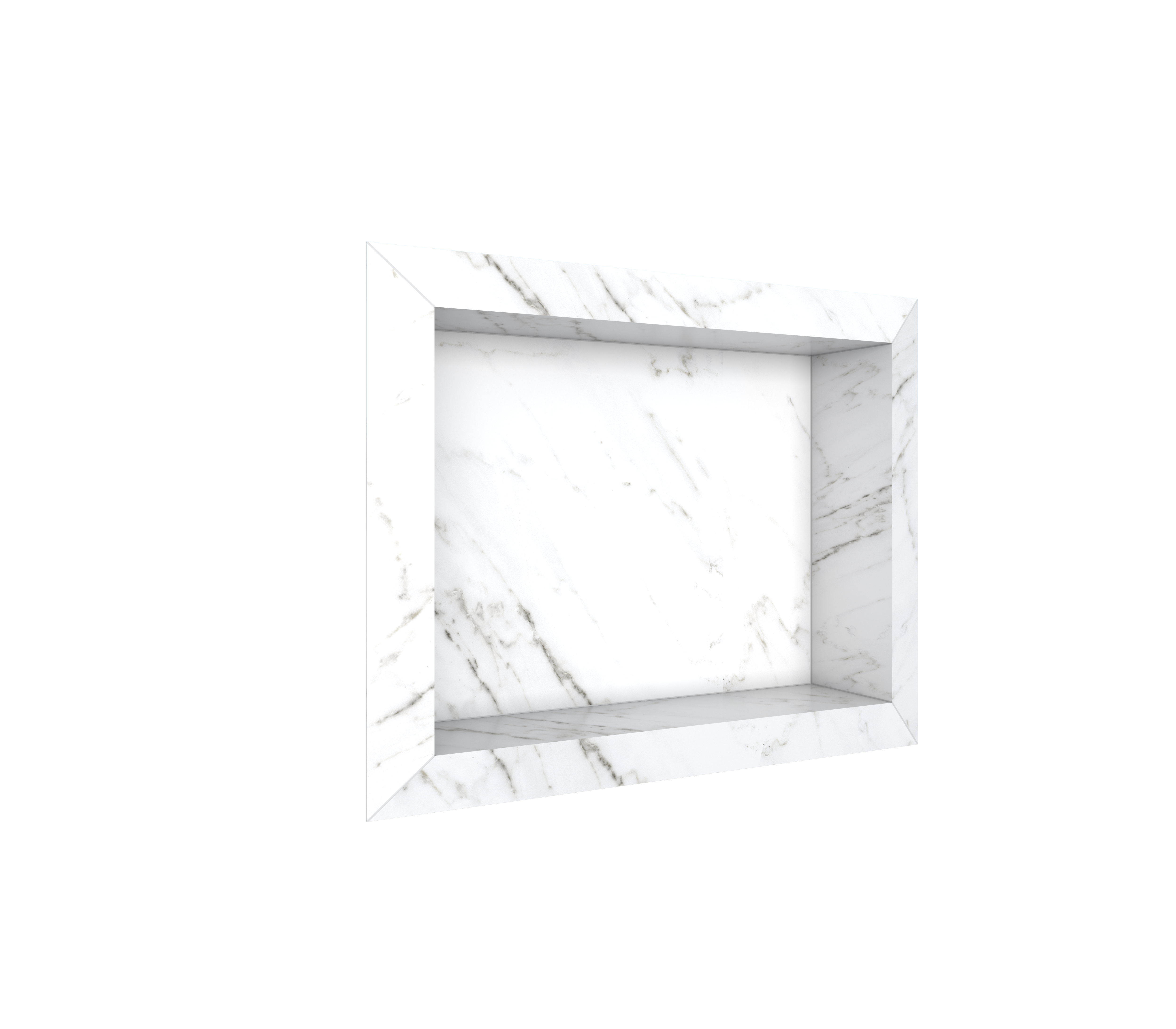NICHO BANHEIRO DIAMANTE 40X30 PORCEL. BRANCO ref. 024404