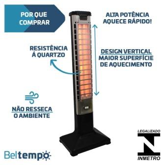 AQUECEDOR AMBIENTE TORRE 78CM QUARTZO 127V ref. 024744