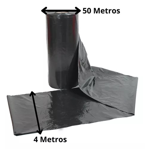 LONA PLAST.  ROLO PRETA      4X050 06KG ** ROLO 50MT ** ref. 025827