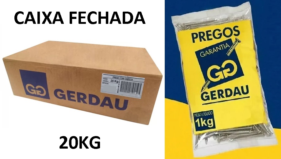 PREGO POLIDO 15 X 21 CAIXA COM 20KG ref. 026017