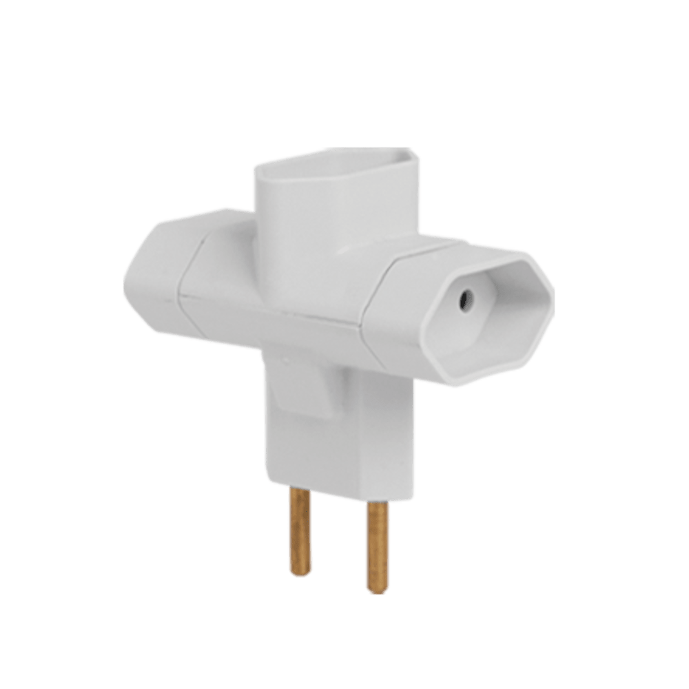 PINO ADAPTADOR  3 SAIDAS 2P 10A      ILUMI 1215 ref. 026391