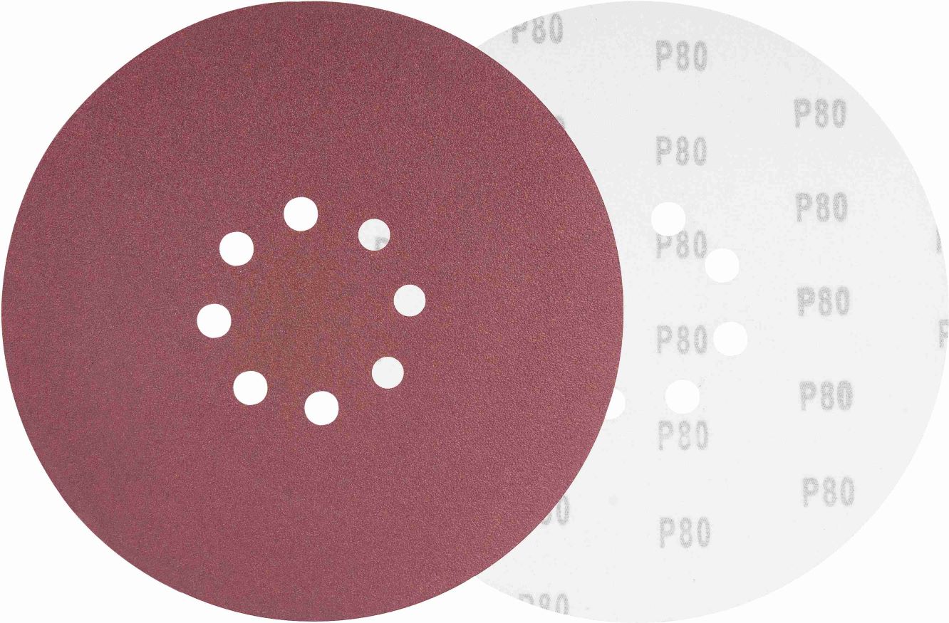 DISCO DE LIXA 09 C/ VELCRO PLUMA OXIDO 080 9 225MM ref. 026488