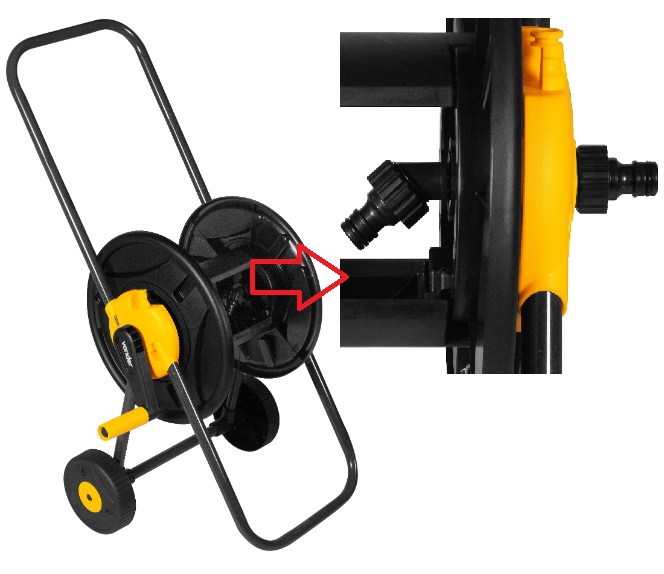 SUPORTE MANGUEIRA C/ RODAS P/ ATE 45MT VONDER ref. 026634