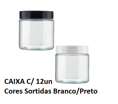 POTE VIDRO LISO C/ TAMPA 850ML CAIXA C/ 12UN ref. 026963