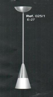 LUMINARIA  PROMO PENDENTE R.025/1 ALUM.ESC ref. 12.1029