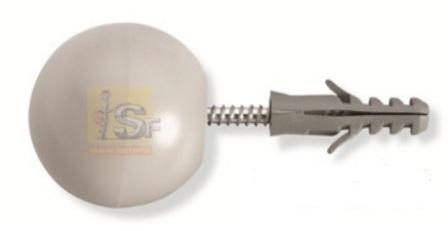 BATEDOR P/ PORTA BRANCO BOLA ref. 14.1091
