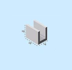 BLOCO CIMENTO  VEDACAO CANALETA 14X19X19-1/2 ref. 61.0020