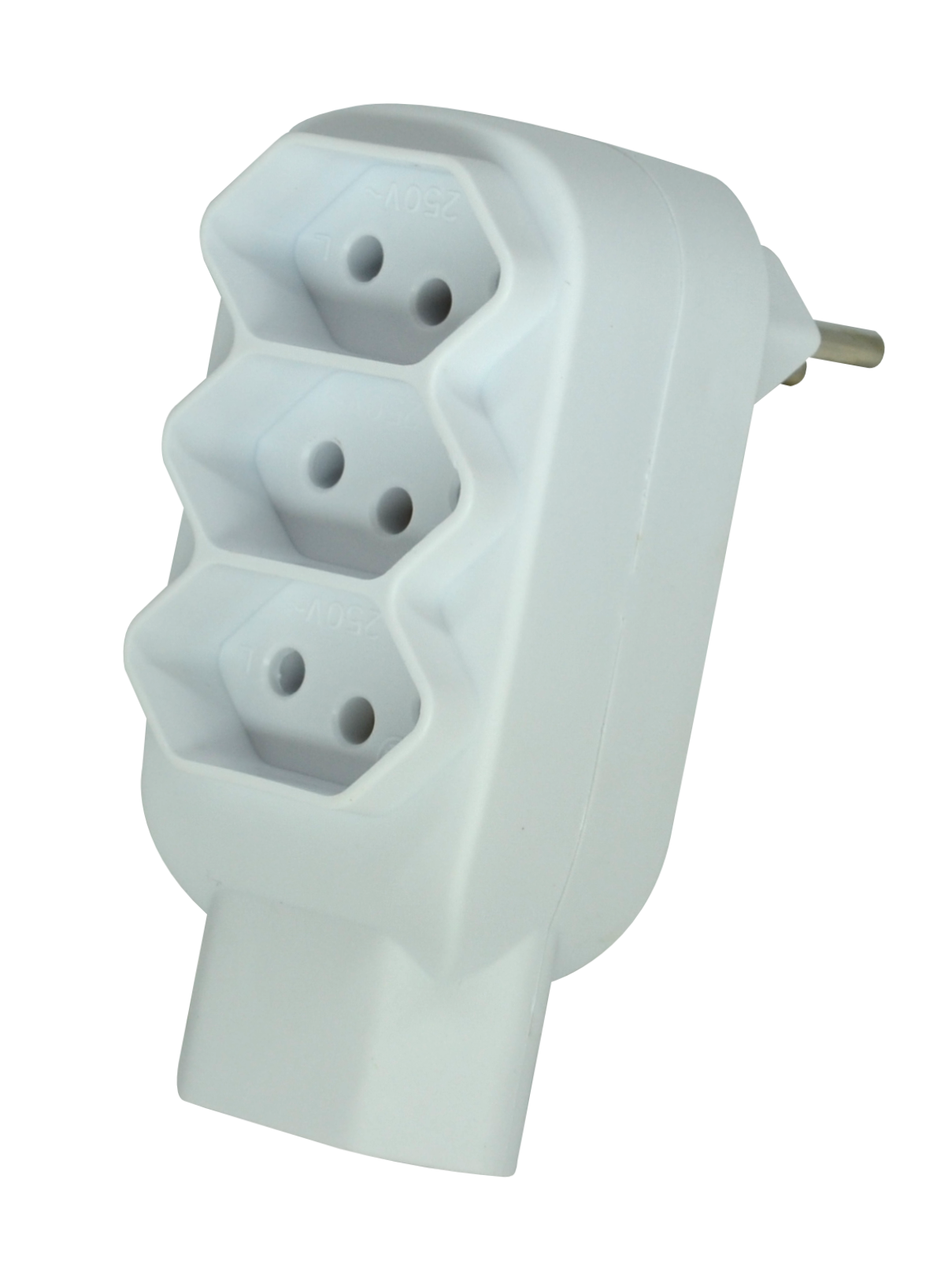 PINO ADAPTADOR  4 SAIDAS 2P+T 10A EXATRON ref. 021299