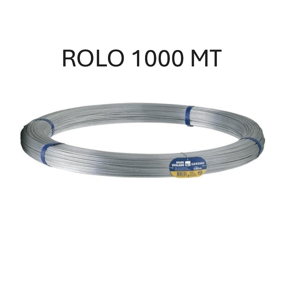 ARAME GALVANIZADO OVALADO 2.4X3.0MM ROLO 1000MT ref. 022926