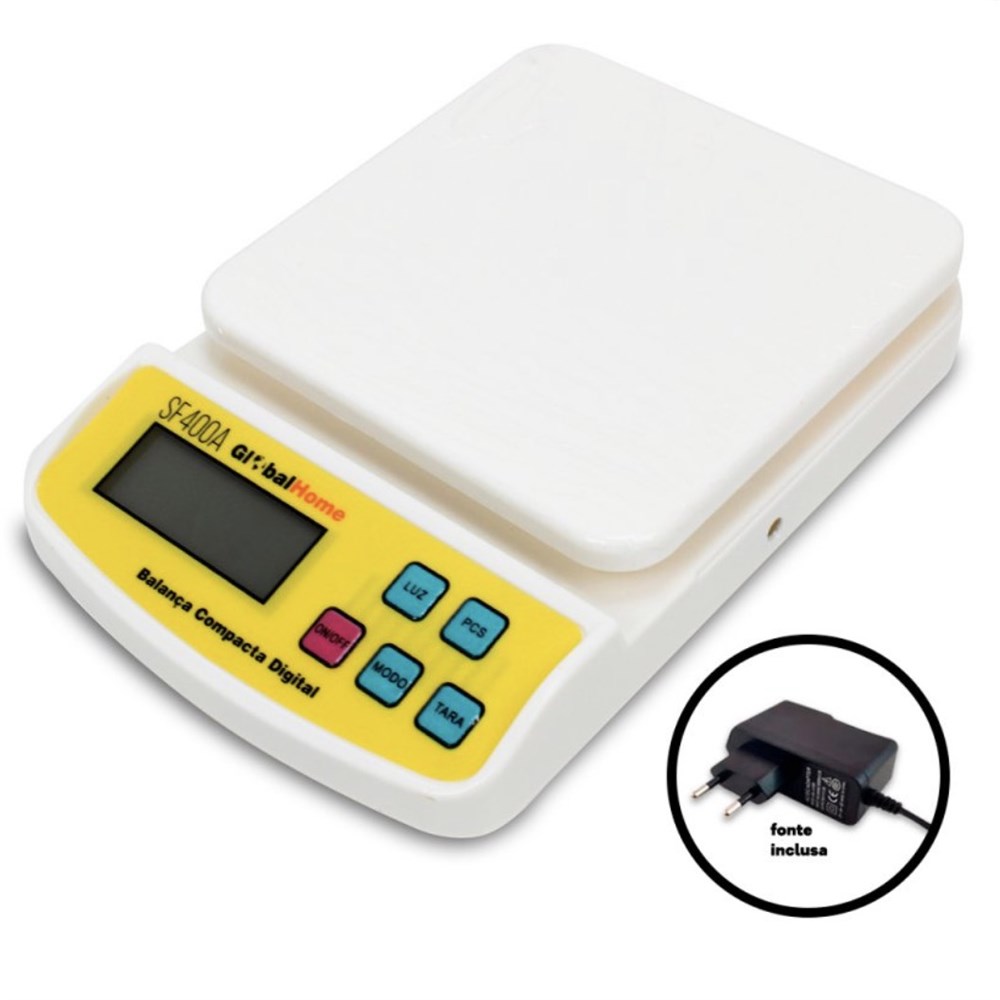 BALANCA COZINHA DIGITAL 10KG BIVOLT SF400A ref. 023766