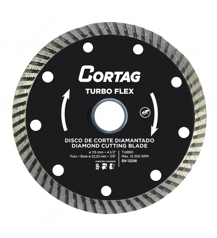 DISCO CORTE DIAM.  4.1/2 ESMER TURBO FLEX 22MM ref. 024912