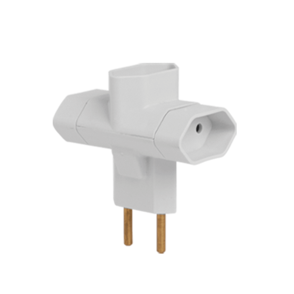 PINO ADAPTADOR  3 SAIDAS 2P 10A      ILUMI 1215 ref. 026391