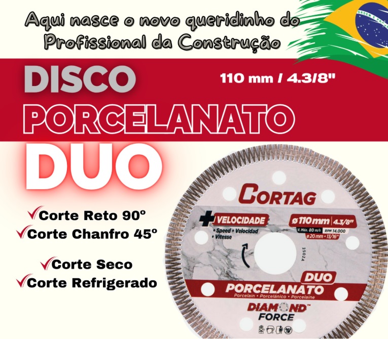 DISCO CORTE DIAM.  4.1/2 TURBO PORCELANATO DUO ref. 027067