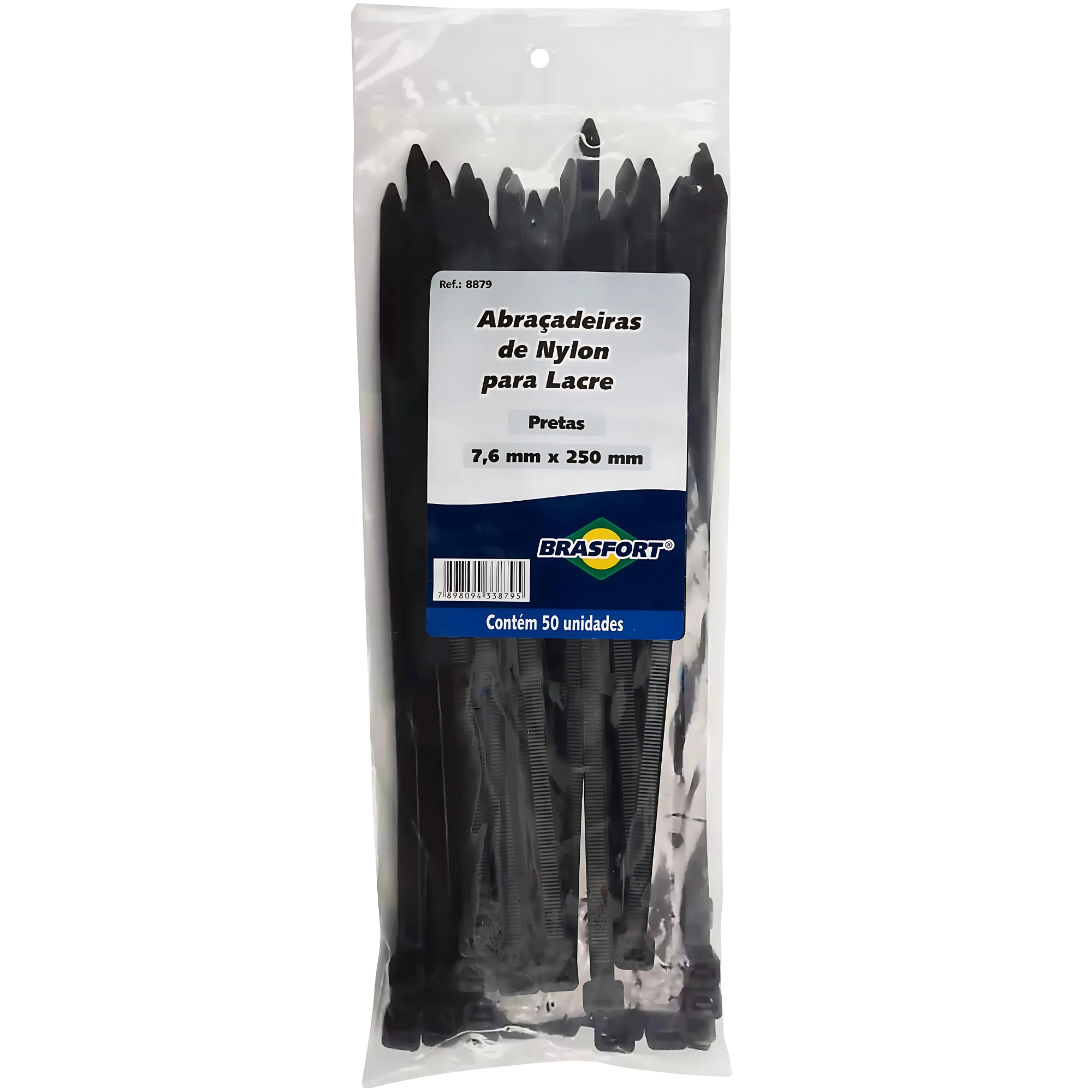 ABRAC. NYLON PTO  7,6MMX250 EMB.050PC ref. 019308