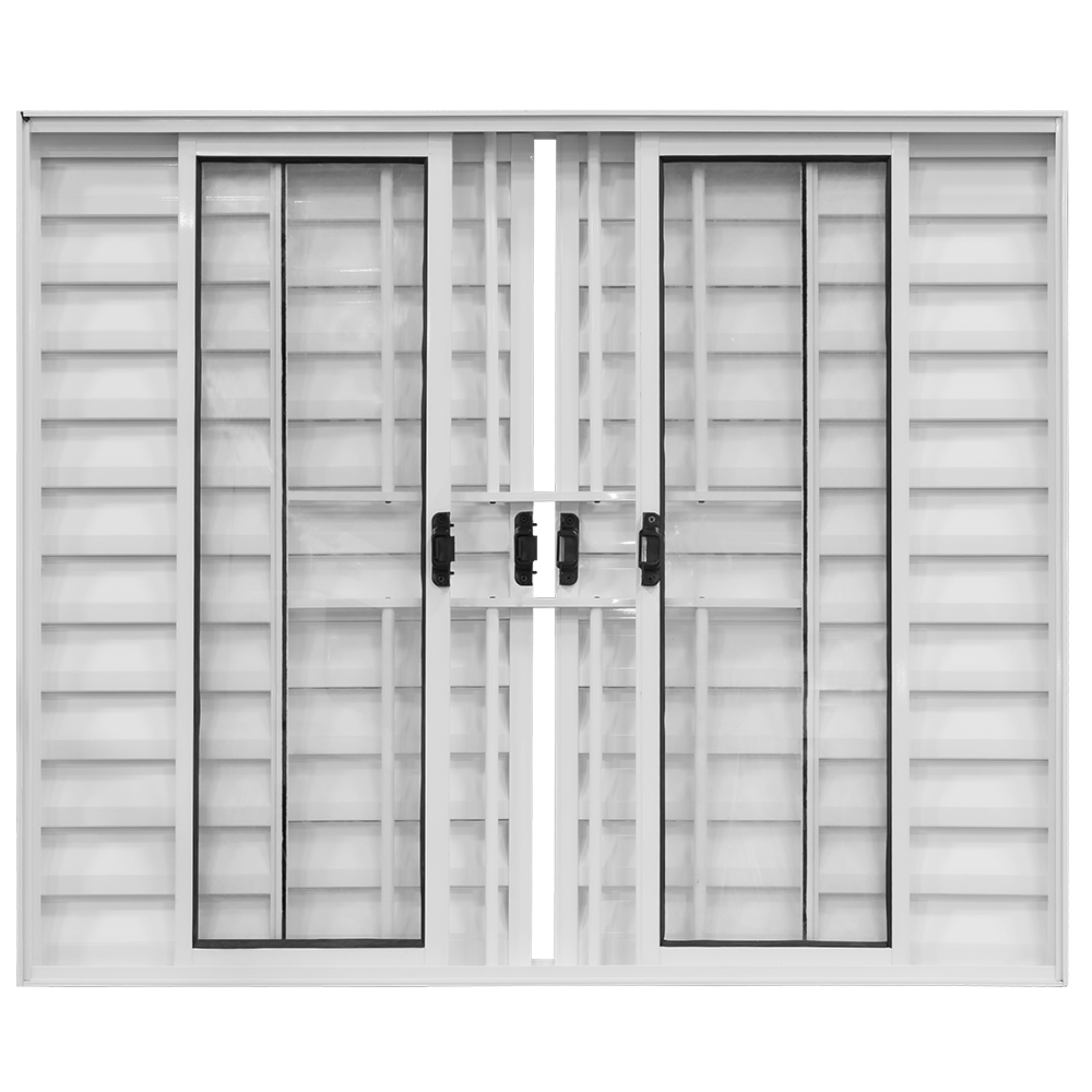 VENEZIANA AL BRANCO ESAL 6F-100X200 MODU. C/ GRADE ref. VZ108
