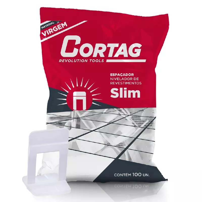ESPACADOR NIVELADOR C/  100 UN 1.0MM SLIM ESTREITO ref. 027214