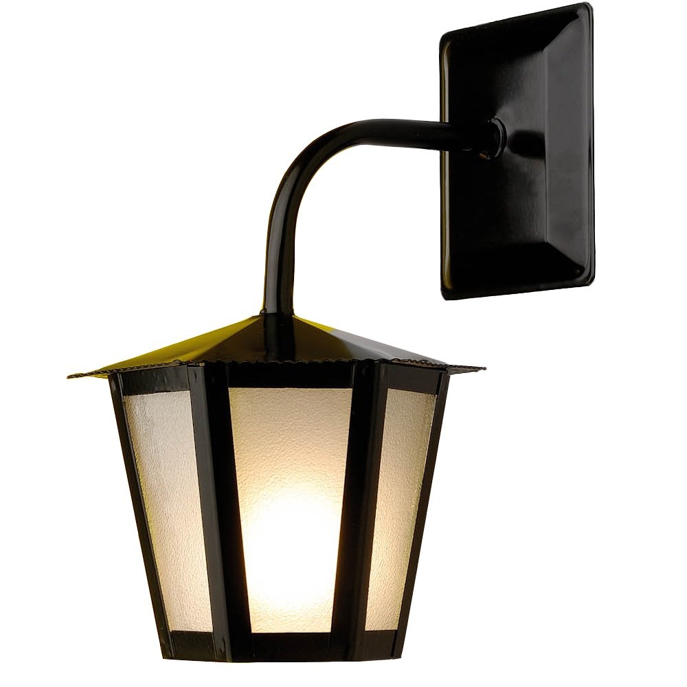 LUMINARIA ARANDELA PAREDE L1B BAIXO PRETO ref. 12.4510