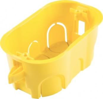 CAIXINHA LUZ 4X2 TRAMONTINA P.V.C DRYWAL AMARELA ref. 019522