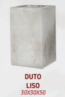 CHAMINE DUTO 30X30X50 LISO SEM PINTURA ref. 021613