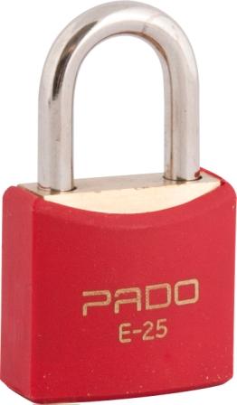 CADEADO PADO LATAO 25 PLASTIFICADO VERMELHO ref. 026014