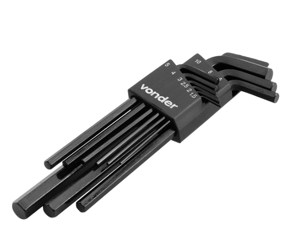CHAVE ALLEN  LONGA JOGO 1,5 A 10MM ESTOJO C/ 09 UN ref. 026680