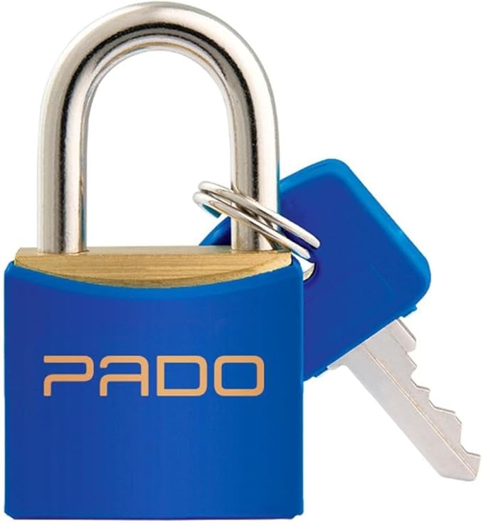 CADEADO PADO LATAO 25 PLASTIFICADO AZUL ref. 027208