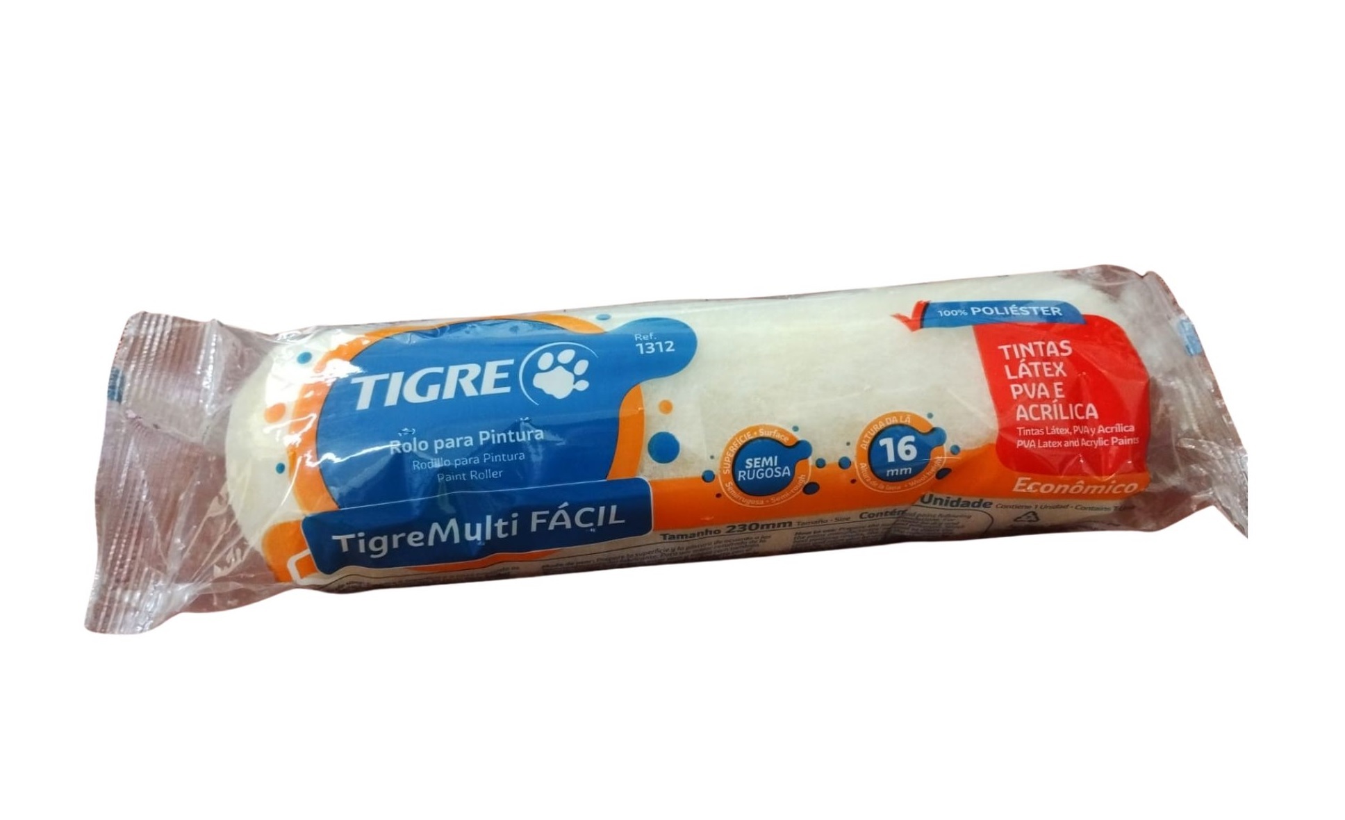 ROLO PINTURA TIGRE LA 23 CM R1312 (BAIXA 16MM) ref. 11.4720